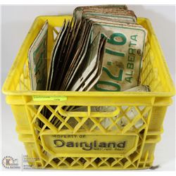 TOTE WITH 30+ CENTENNIAL 1967 ALBERTA LICENSE