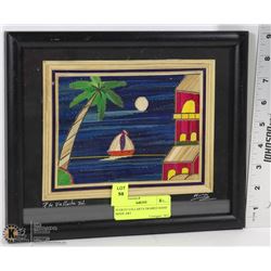 PUERTO VALLARTA FRAMED HAND MADE ART