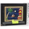 Image 1 : PUERTO VALLARTA FRAMED HAND MADE ART