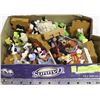 Image 1 : BOX W/ CARTOON CHARACTERS ROLLING TOYS