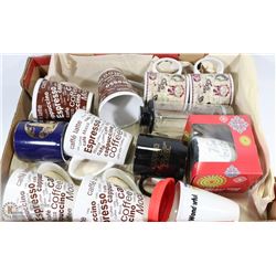 FLAT W/ 11 COFFEE MUGS INCL. TIM HORTONS