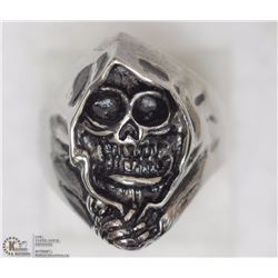 STAINLESS STEEL GHOST MEN'S  RINGN SIZE 11