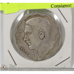 GERMAN NAZI COIN WITH ADOLF HITLER