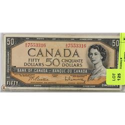 1954 CANADIAN $50.00 BILL