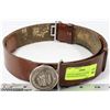 Image 1 : GENUINE GERMAN LEATHER  BELT AND NAZI SIGN BUCKLE