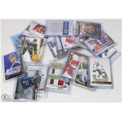 BOX OF SPORT CARD ROOKIES AND INSERTS INCLUDING