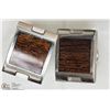 Image 2 : STAINLESS STEEL /WOOD CUFF LINKS