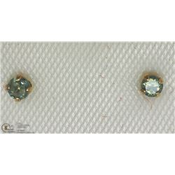 10KT YELLOW GOLD ALEXANDRITE EARRINGS