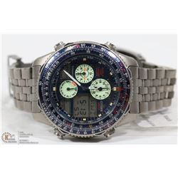 CITIZEN TITANIUM MENS WATCH WITH WORLD TIME