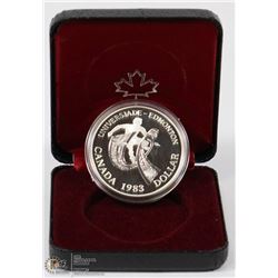 RCM 1983 CANADIAN SILVER DOLLAR IN CASE