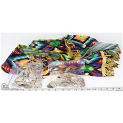 GENUINE INDIAN VEST WITH 2 BAGS OF ARROWHEADS