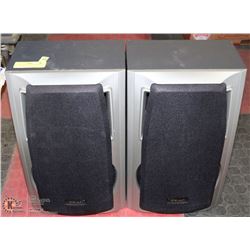 SET OF TEAC SPEAKERS AND WIRES