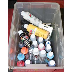 LOT OF ASSORTED PAINTS INCL MARTHA TESTERS & MORE