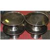 Image 1 : 4 STAINLESS STEEL CAKE STANDS
