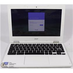 WHITE ACER GOOGLE CHROME CHROMEBOOK LAPTOP