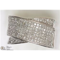 STERLING SILVER DIAMOND MEN'S RING SIZE 7