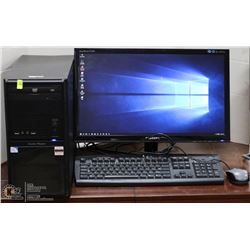 CUSTOM BUILT ASUS DESKTOP W/WIN 10 PRO/MS OFFICE16