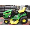 Image 1 : JOHN DEERE 135 RIDE ON  MOWER WITH MANUAL & KEY
