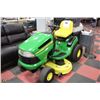 Image 2 : JOHN DEERE 135 RIDE ON  MOWER WITH MANUAL & KEY