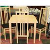 Image 1 : TABLE AND 4 CHAIRS, TABLE EXTENDS ON BOTH SIDES TO