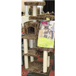 WHISKER CITY DELUXE CAT  HOUSE WITH MANY PERCHES