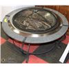 Image 1 : DELUXE GRANITE & STAINLESS STEEL RAISED FIREPIT