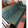 Image 1 : MAPLE GREEN FABRIC SOFA AND CHAIR