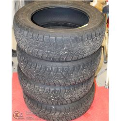 SET OF 4 WINTERCLAW EXTREME GRIP TIRES