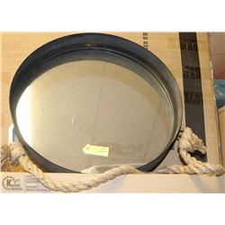 SHOWHOME IRON AND ROPE HANGING MIRROR
