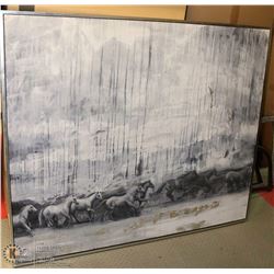 LARGE CANVAS HORSE PICTURE