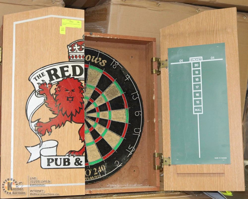 RED LION PUB AND LODGING DART BOARD