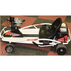 24V FURY RAZOR GO CART WITH CHARGER & HAND BRAKES