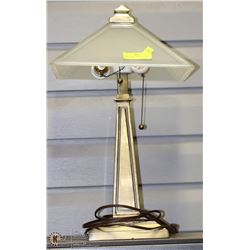 TABLE LAMP WITH METAL BASE VERY HEAVY