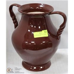 BIG VINTAGE HOSLEY POTTERIES BROWN BEAN POT -
