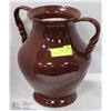 Image 1 : BIG VINTAGE HOSLEY POTTERIES BROWN BEAN POT -