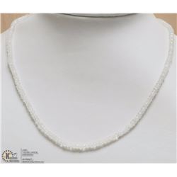 STERLING SILVER CLASP MOONSTONE NECKLACE