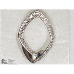 STERLING SILVER DIAMOND PENDANT