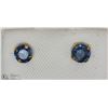 Image 1 : 14KT YELLOW GOLD SAPPHIRE  EARRING