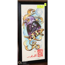 TATTOO ART  PRINT OF DARTH VADER BY CRAIG DRISCOLL