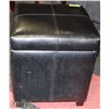 Image 1 : LEATHERETTE OTTOMAN WITH STORAGE
