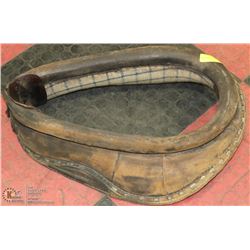 ANTIQUE LEATHER HORSE COLLAR