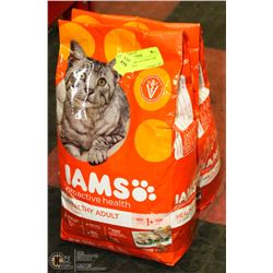 2 BAGS OF IAMS CAT FOOD 3.5LB EACH EXP. 2018