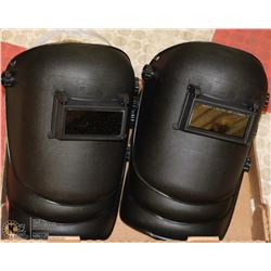 LOT OF 6 WELDING HIDEROK STYLE HELMETS