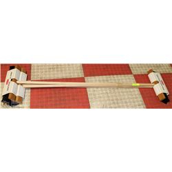 LOT OF 3 RUBBERMAID ALL PURPOSE PUSH BROOMS