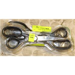 TWO SETS OF 3 NEW SCISSORS