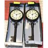 Image 1 : TWO METAL KEY WALL CLOCKS