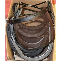 LOT OF 7 OVER HARD HAT FACE SCREENS