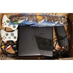 XBOX 360, INCLUDES 2 WIRELESS CONTROLLERS &