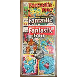 LOT OF 3 FANTASTIC FOURS COMIC BOOKS 1960'S