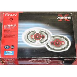 SONY XPLOD 4 WAY SPEAKERS 6"X9" 320W PEAK POWER